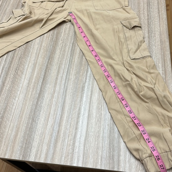 ZARA Baggy Cargo Pants Size Small Khaki Color - Picture 11 of 12